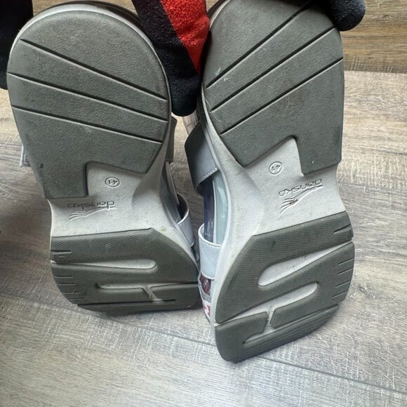 Dansko Alecia Gray Leather Strap Thong Sandals Women's Size EU 41 - Picture 4 of 6